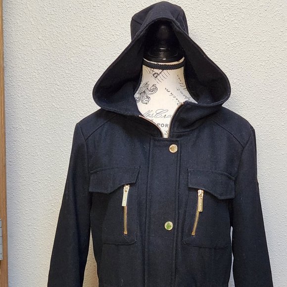 Michael Kors Black Hooded Jacket - Picture 3 of 15